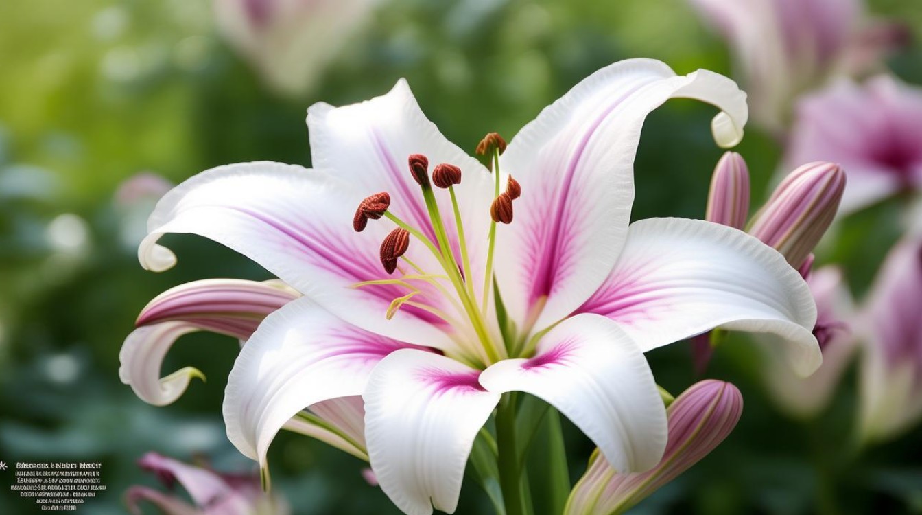 中草药百合花图片