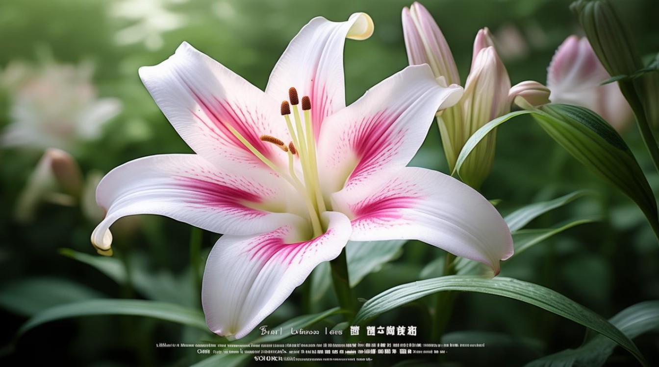 中草药百合花图片