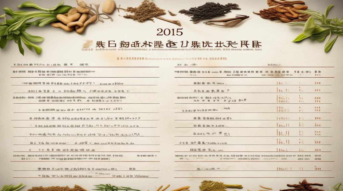 中草药价格表2015