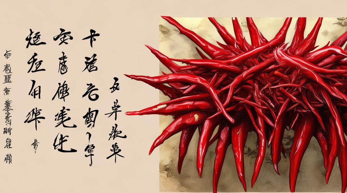 像鸡爪药材红色