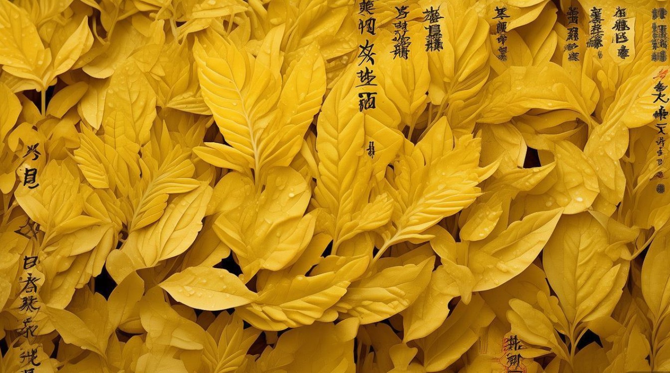 金黄色叶子的中草药