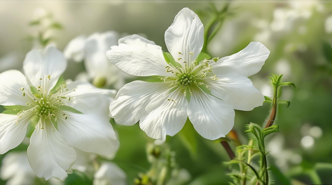 白色花类药材