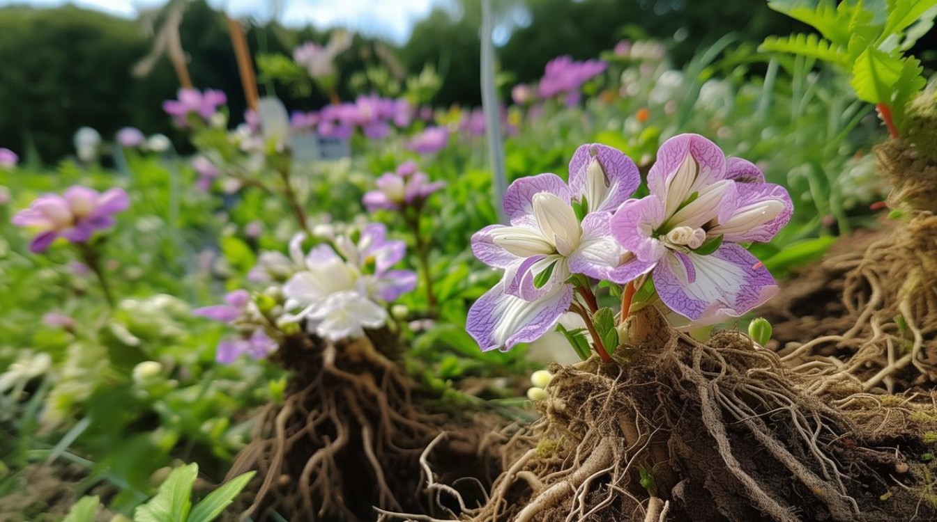 什么药材根部开花