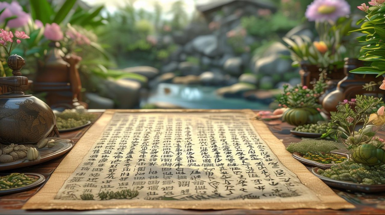 带有药材的古诗