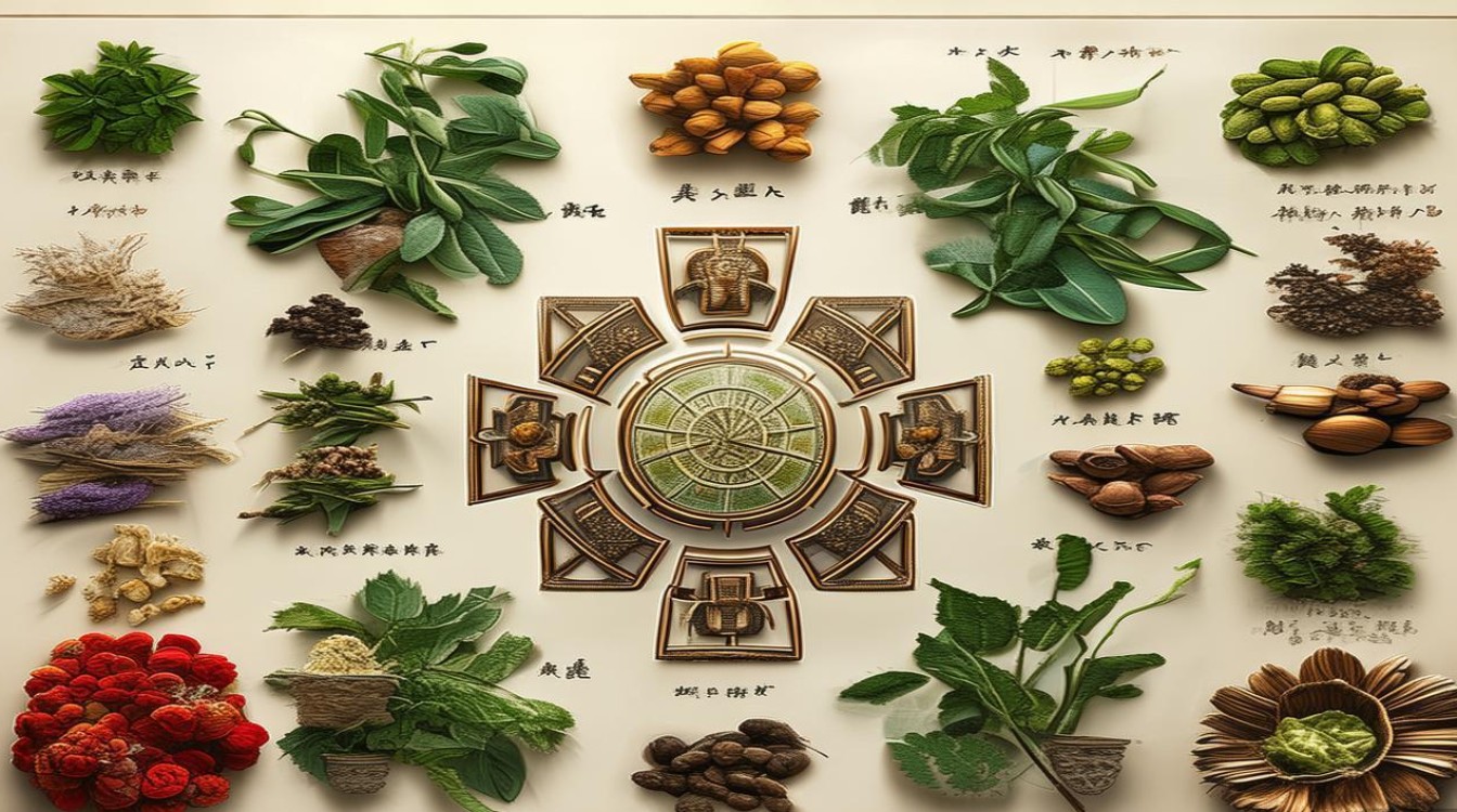 中草药八卦图