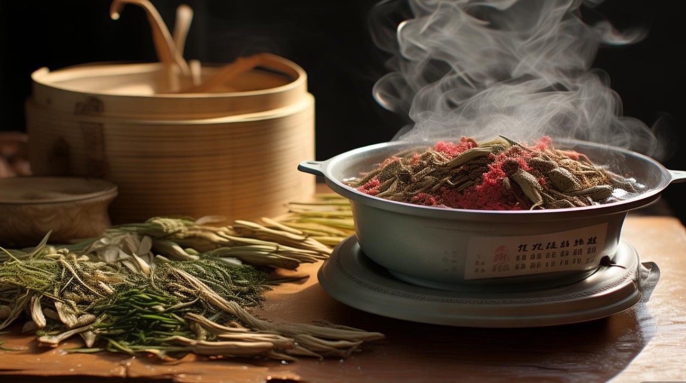 外用中草药加冷水翻煎