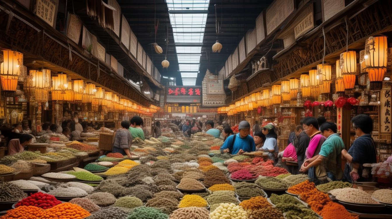 岷县药材市场图片