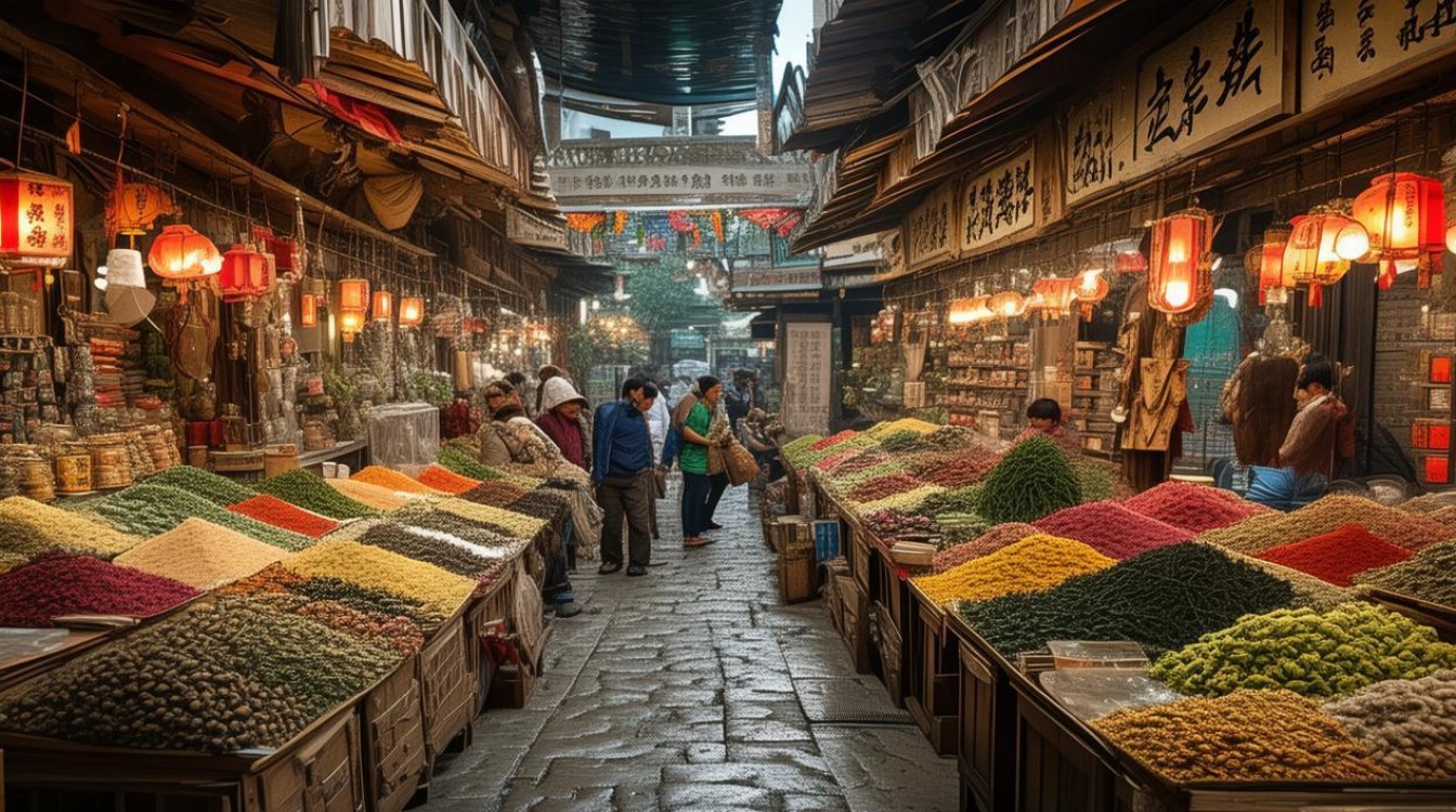 岷县药材市场图片