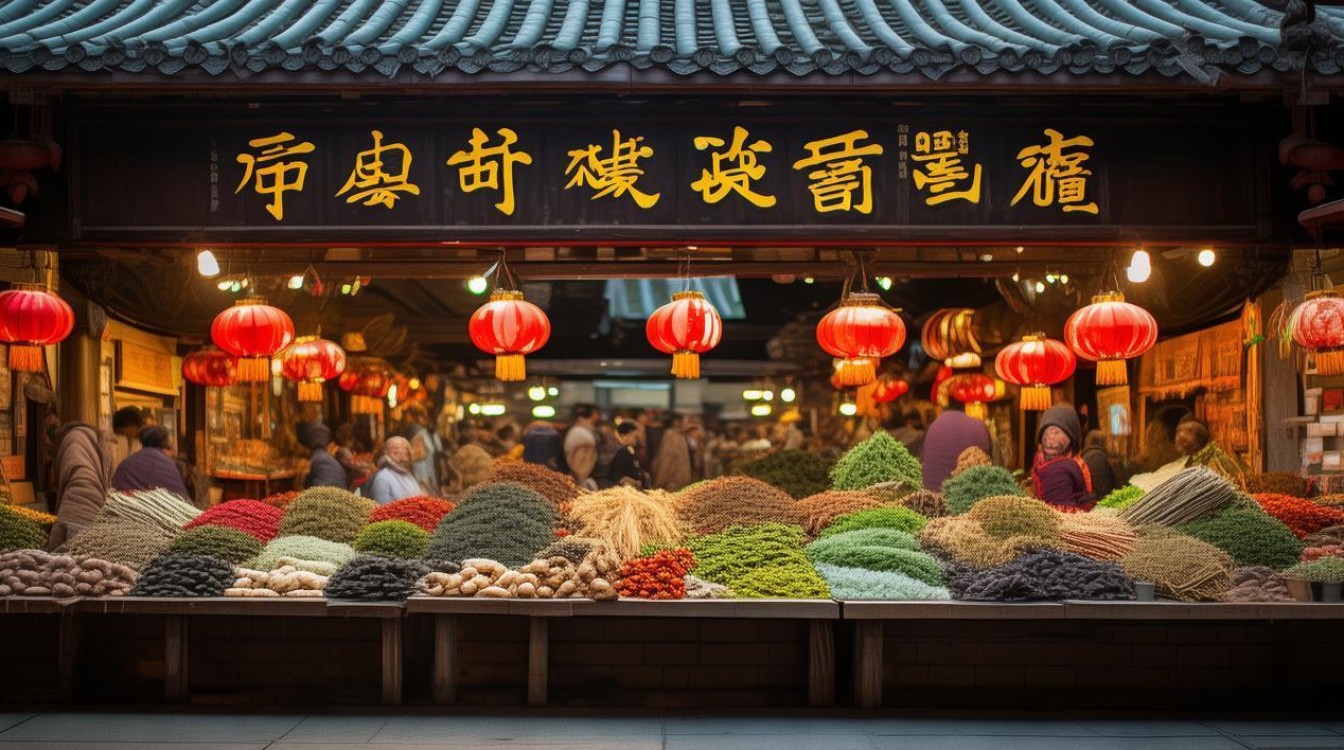 磐安药材市场照片