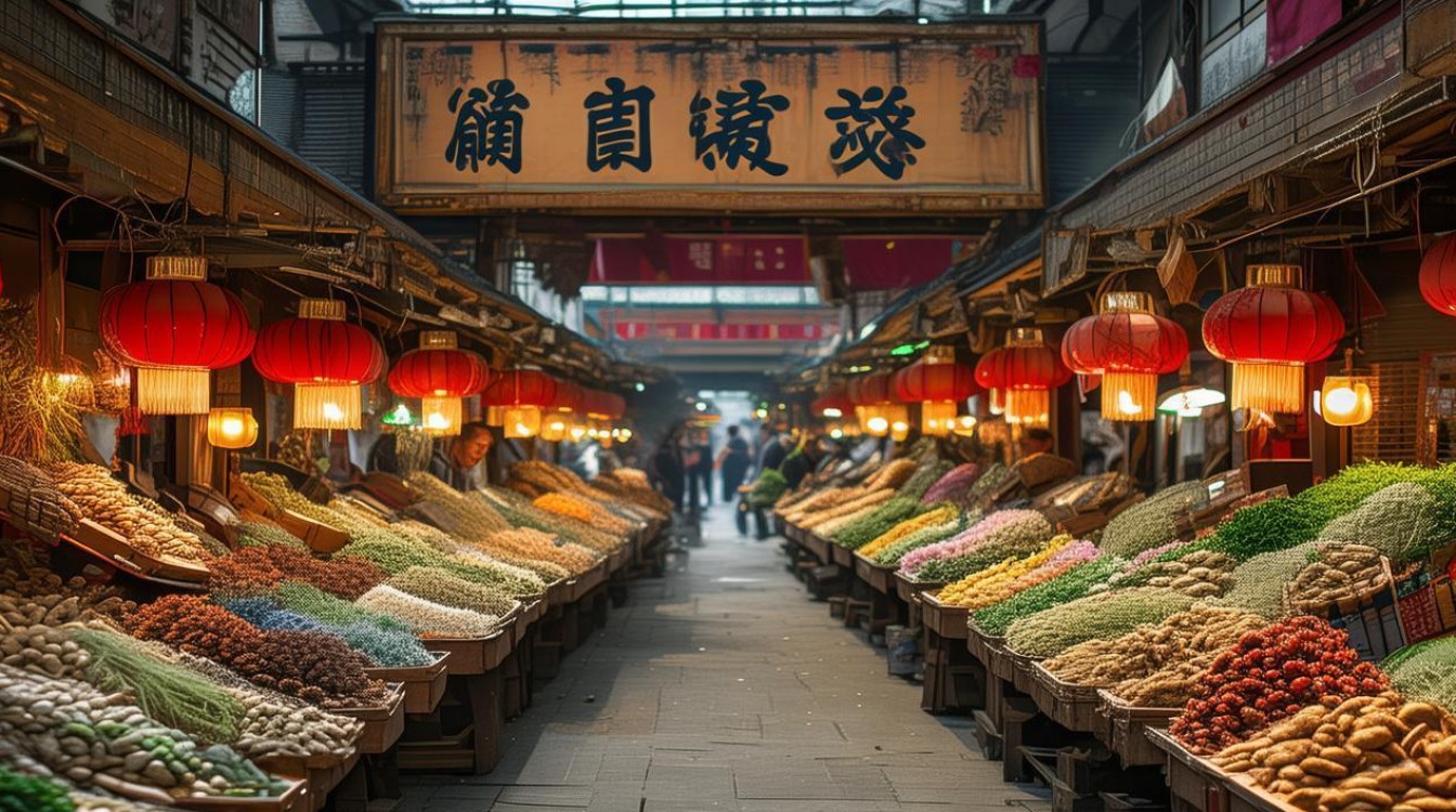 磐安药材市场照片