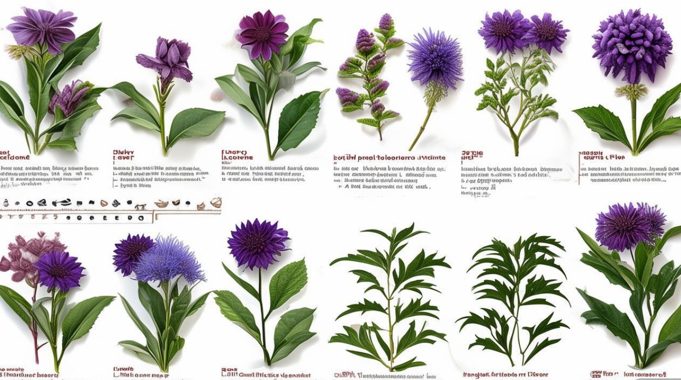 紫花中草药图片大全