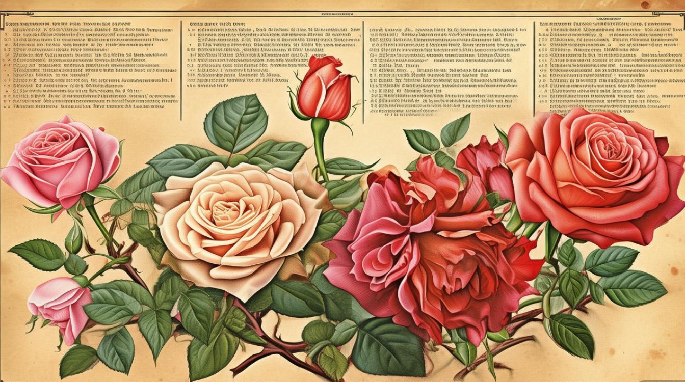 玫瑰花中草药图