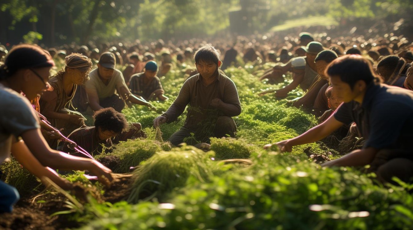 中草药 万人拔