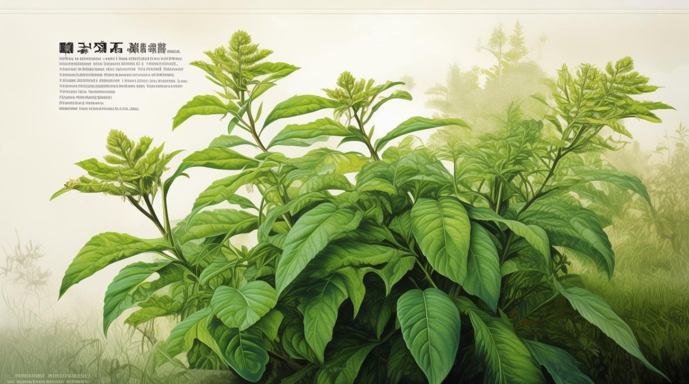 中草药大发汗植物图