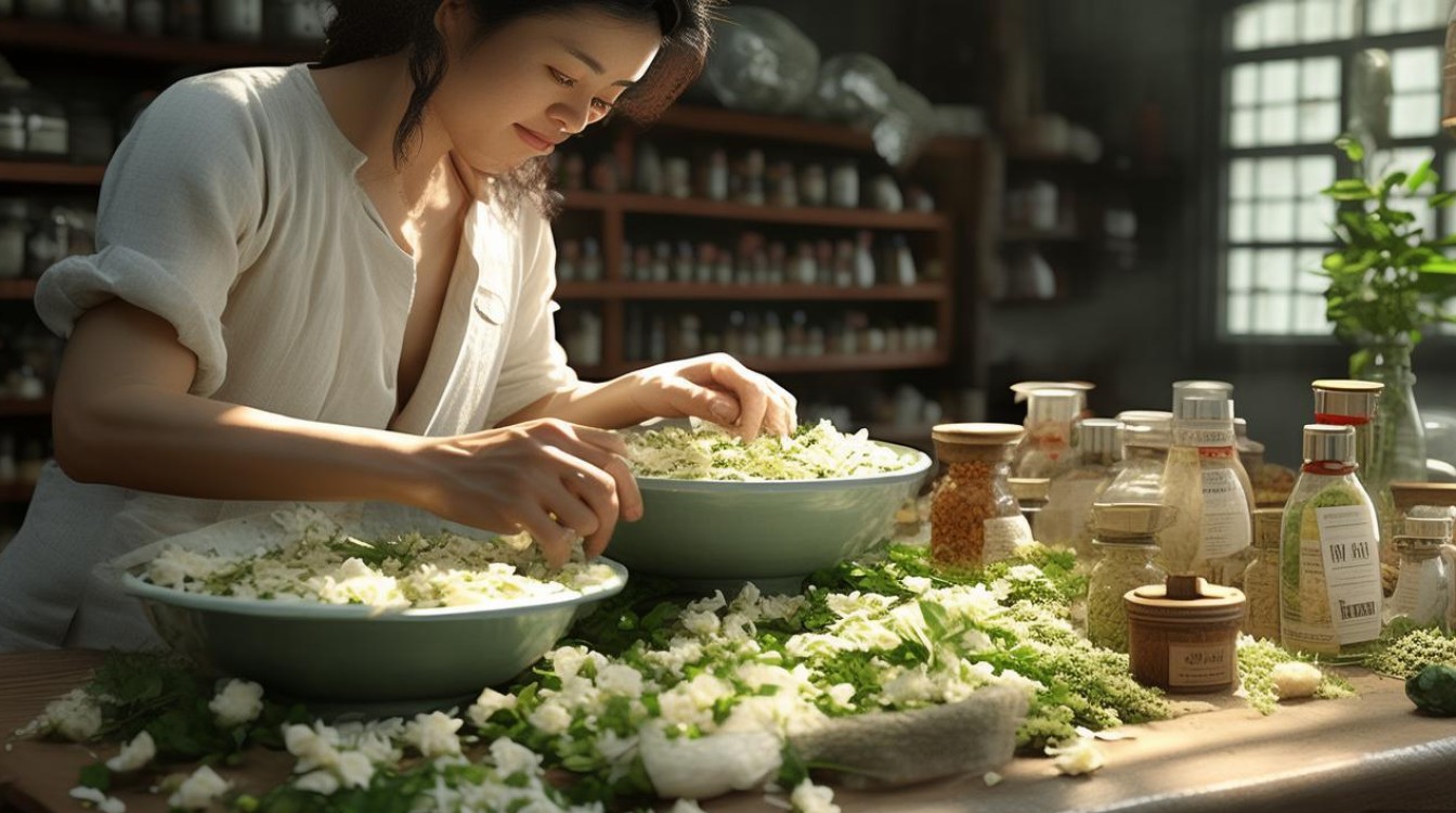 茉莉制作药材