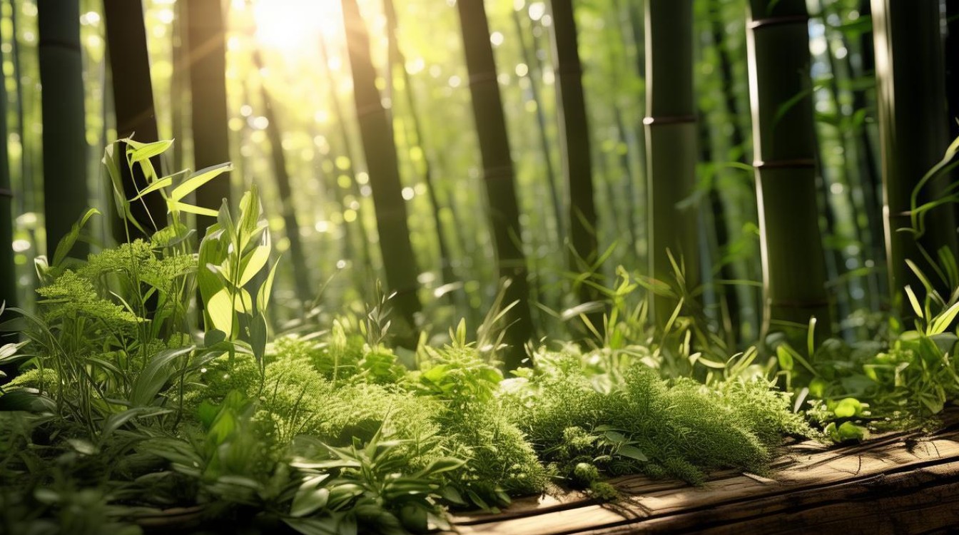 药材竹林图片