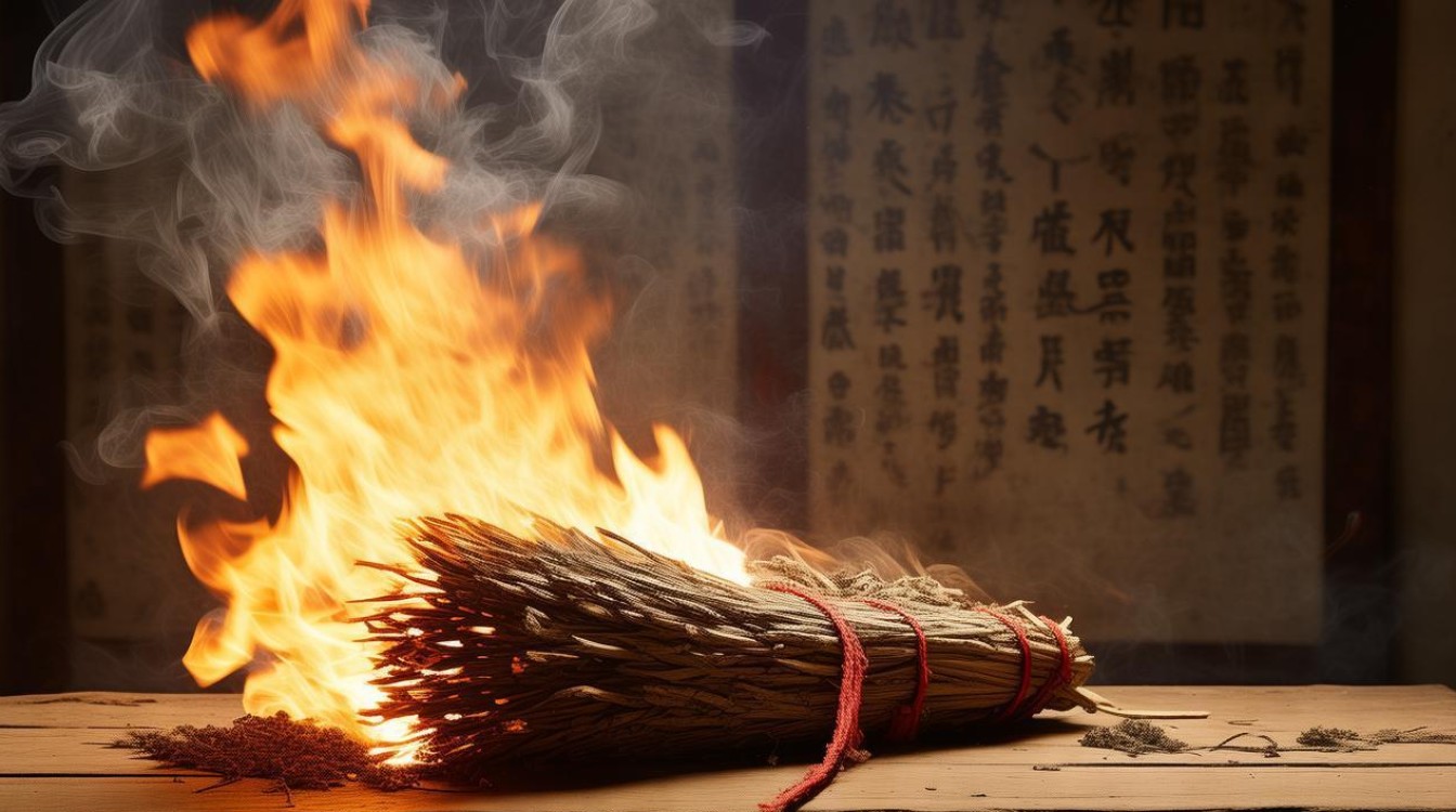 雄黄药材燃烧