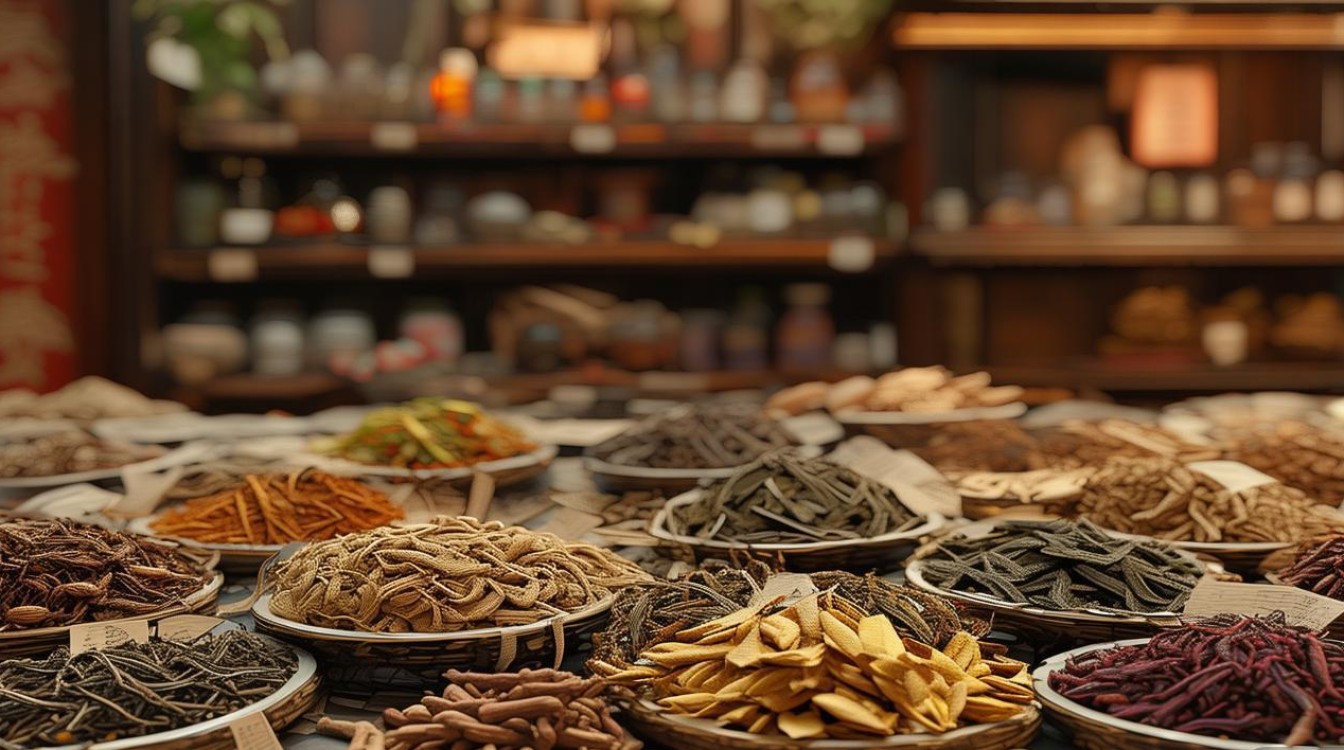 中草药材茶叶味