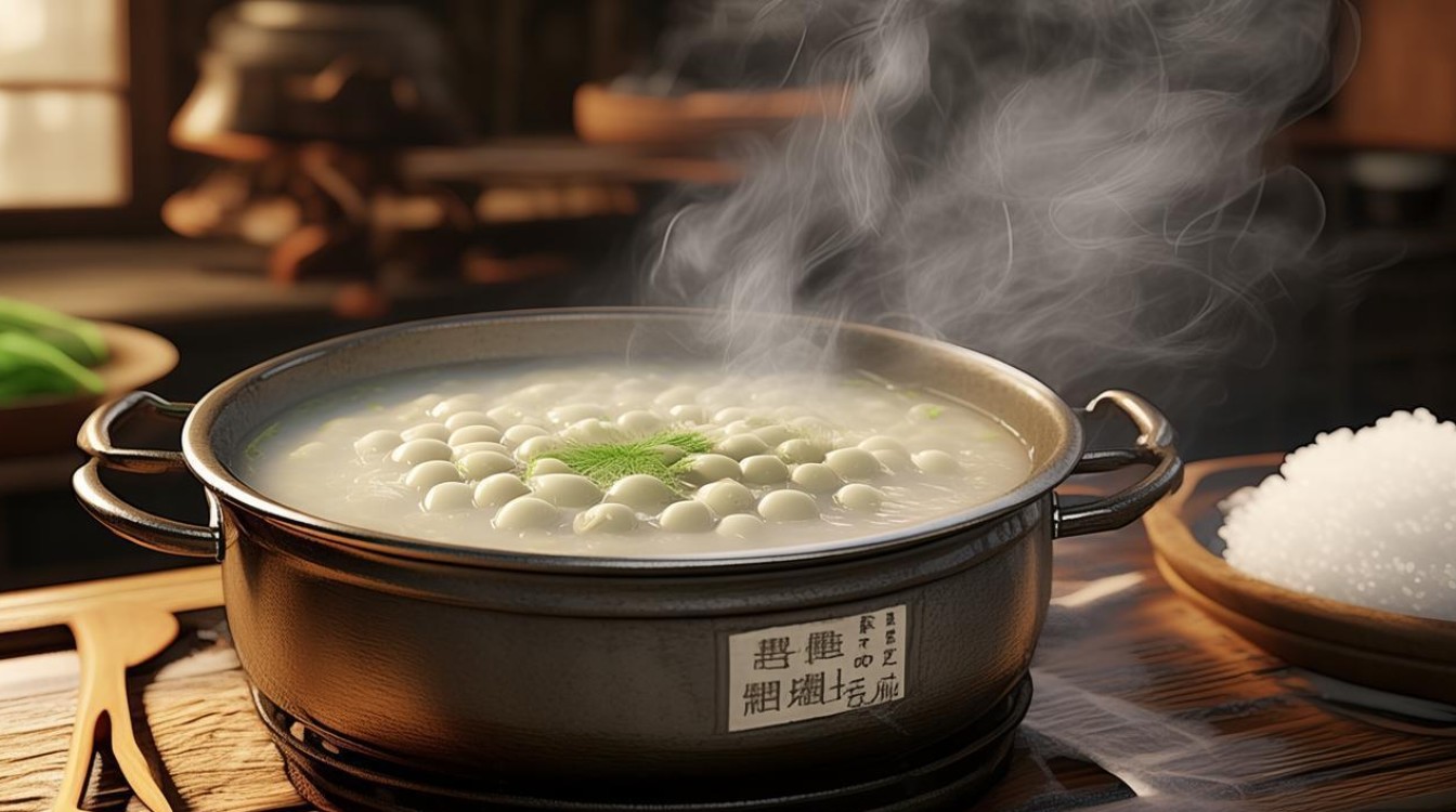 药材莲子煮粥