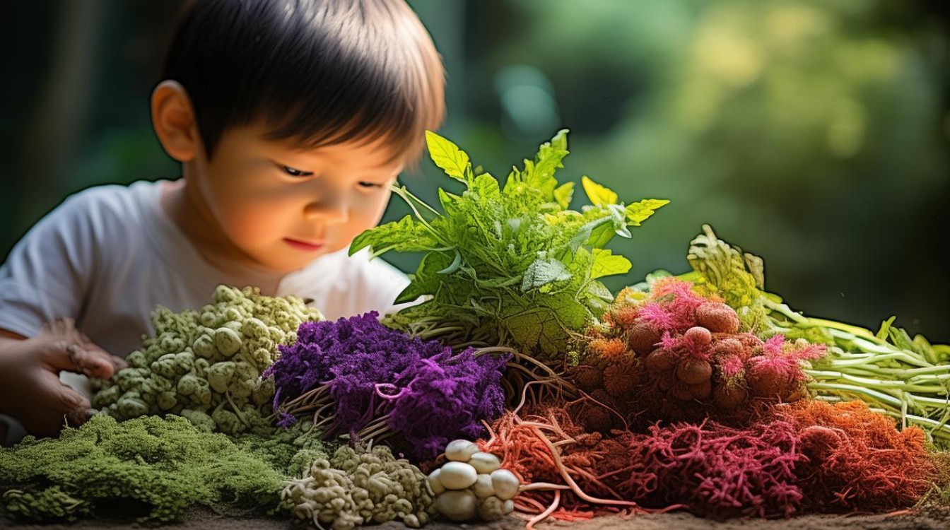 中草药图片小孩参