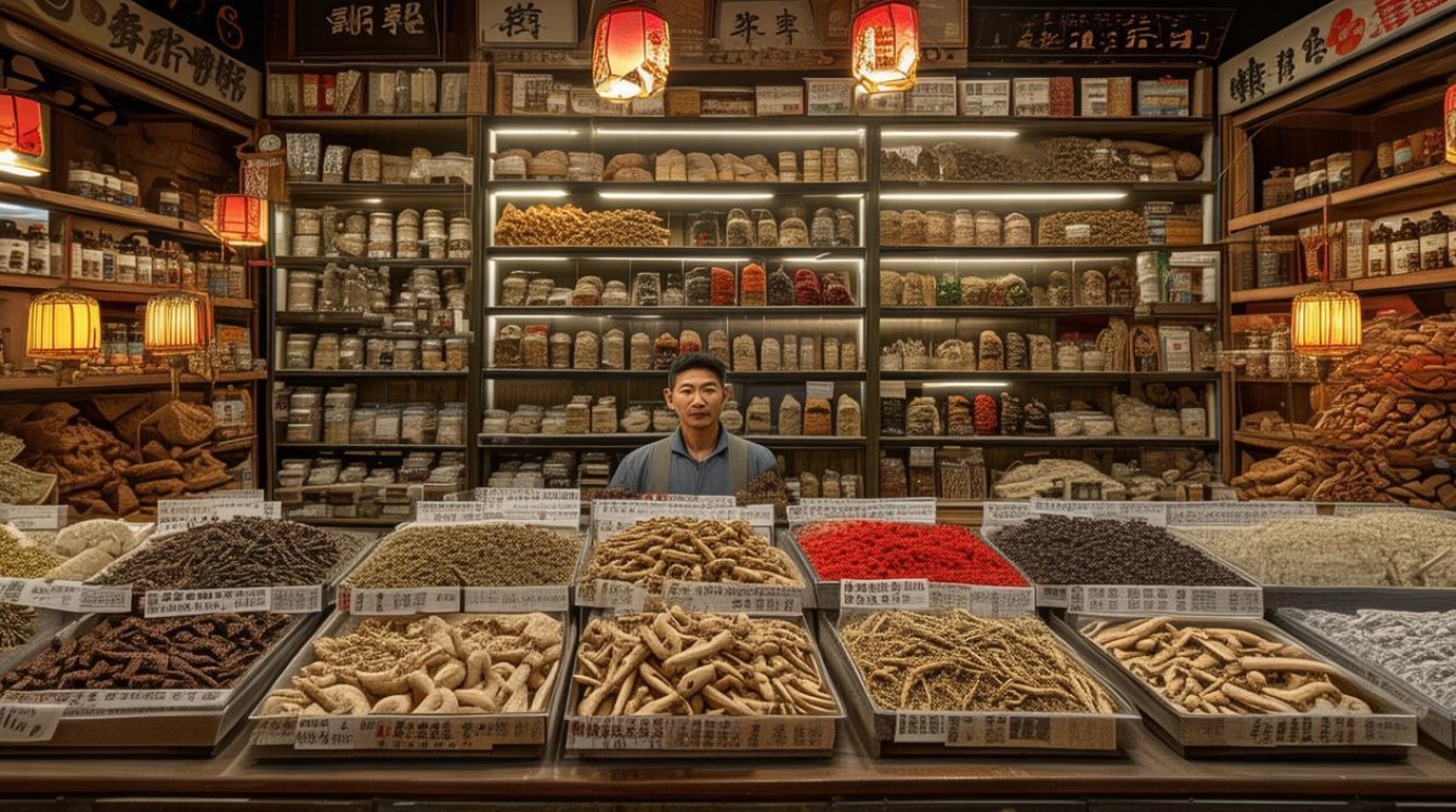 中药材店销售药材图片