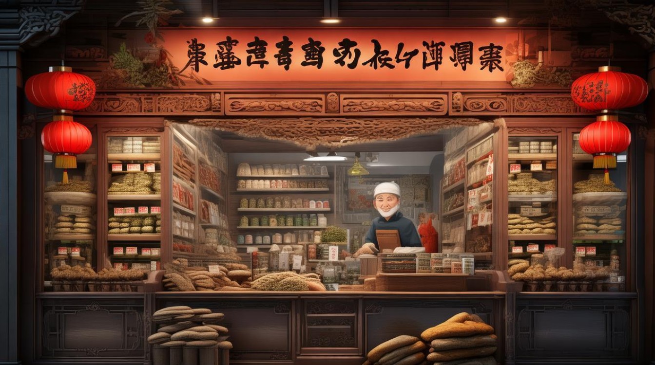 开中草药销售店