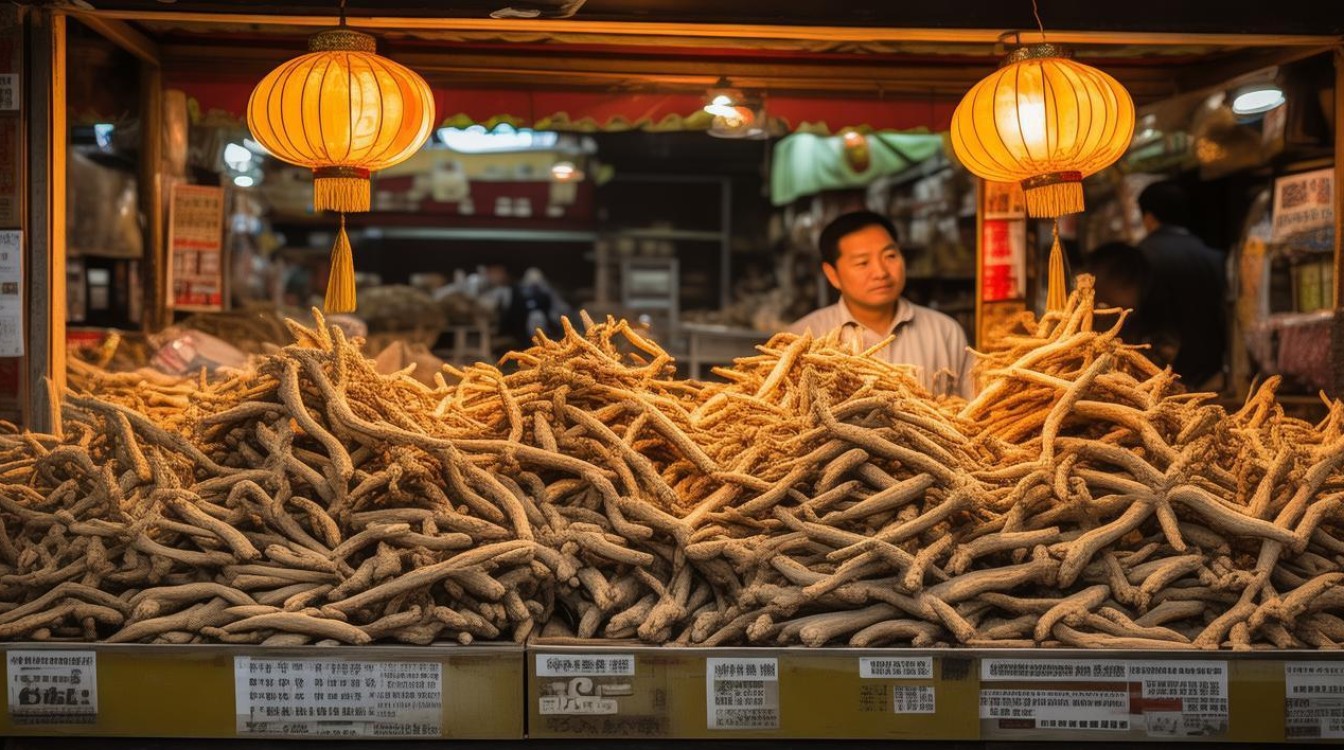 安国中药材市场西洋参