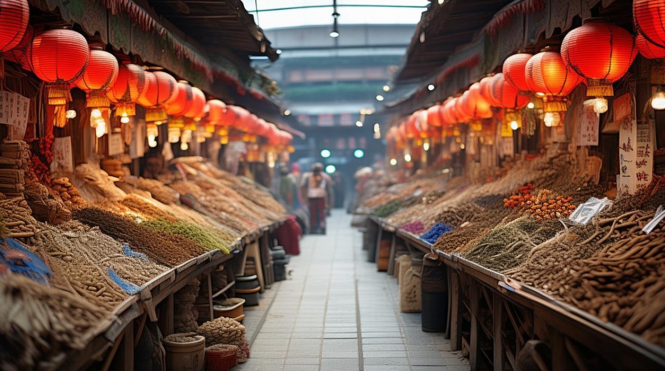 瑞丽中药材交易市场图