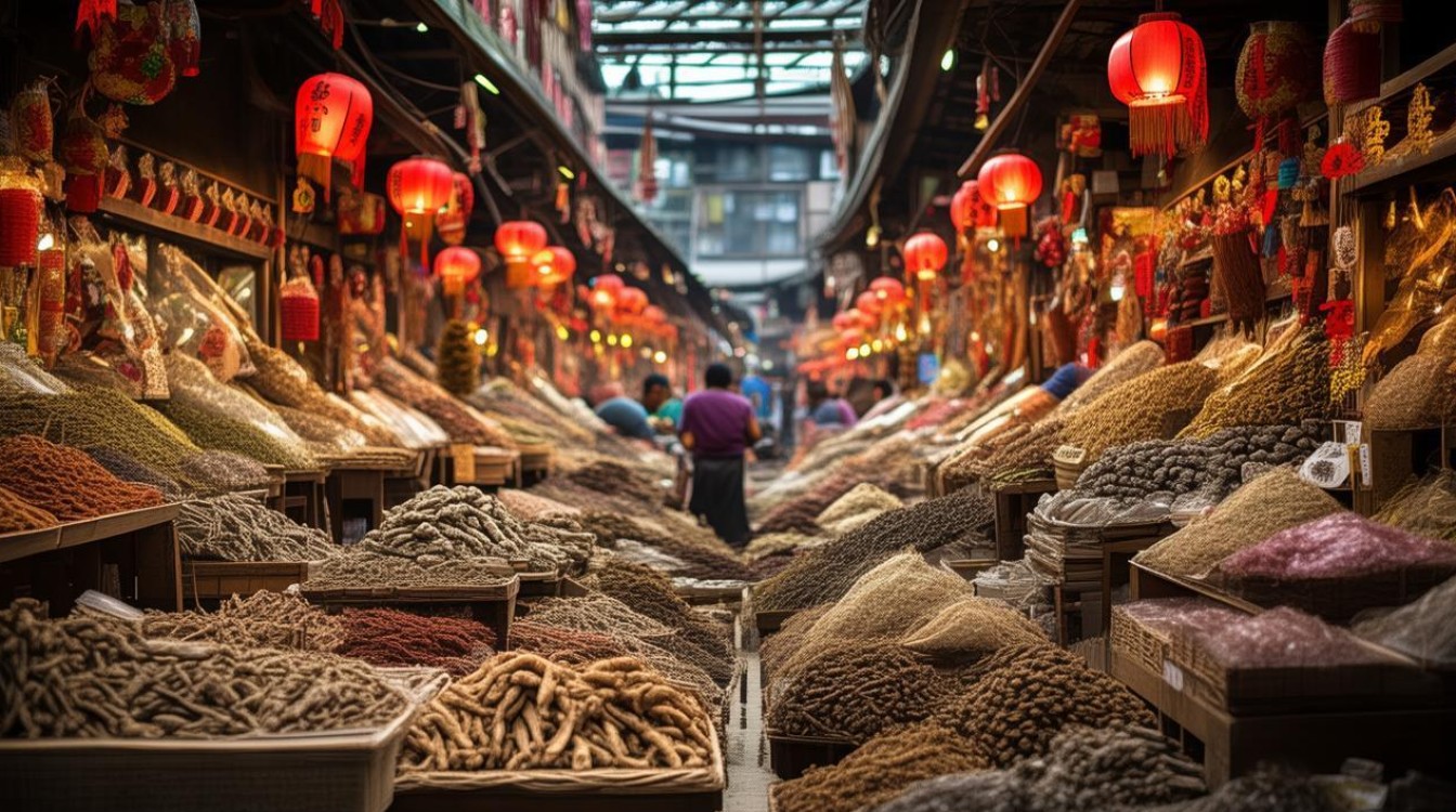 瑞丽中药材交易市场图