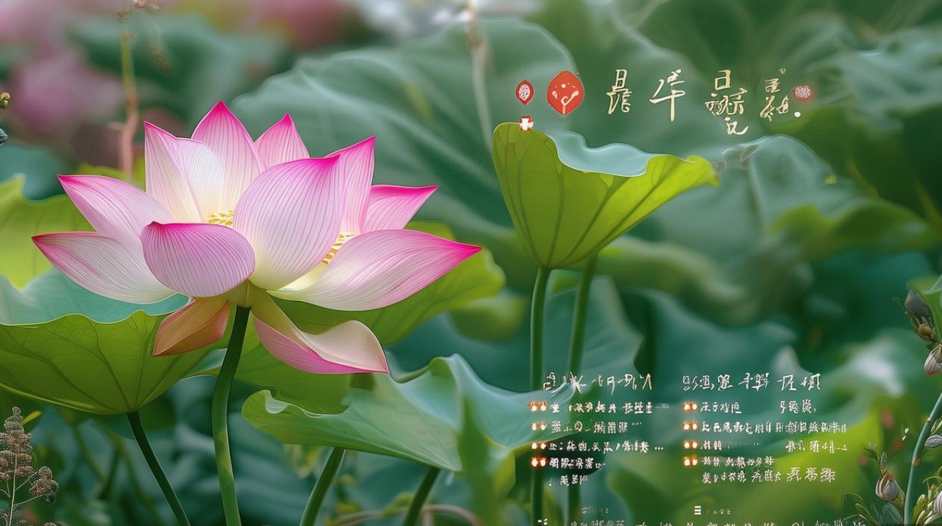 中草药荷花图片