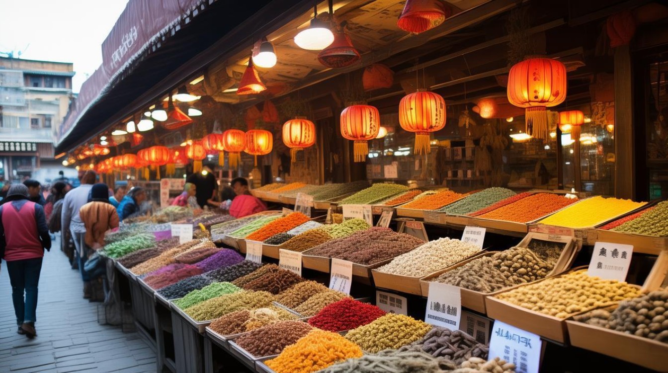甘肃岷县药材市场
