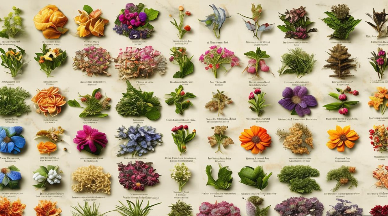 花类中药材图片