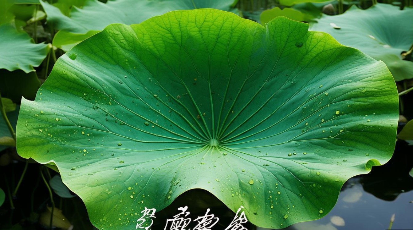 荷叶中药材图片