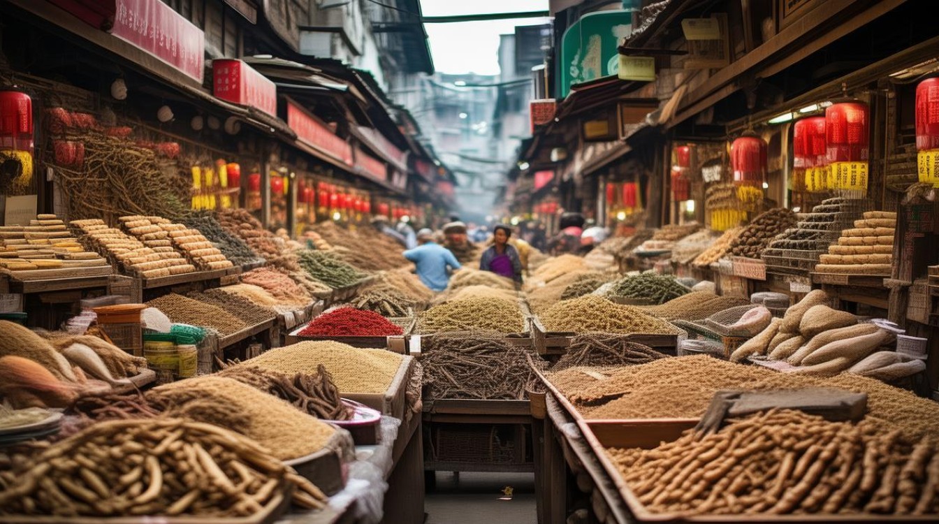中国广州药材市场
