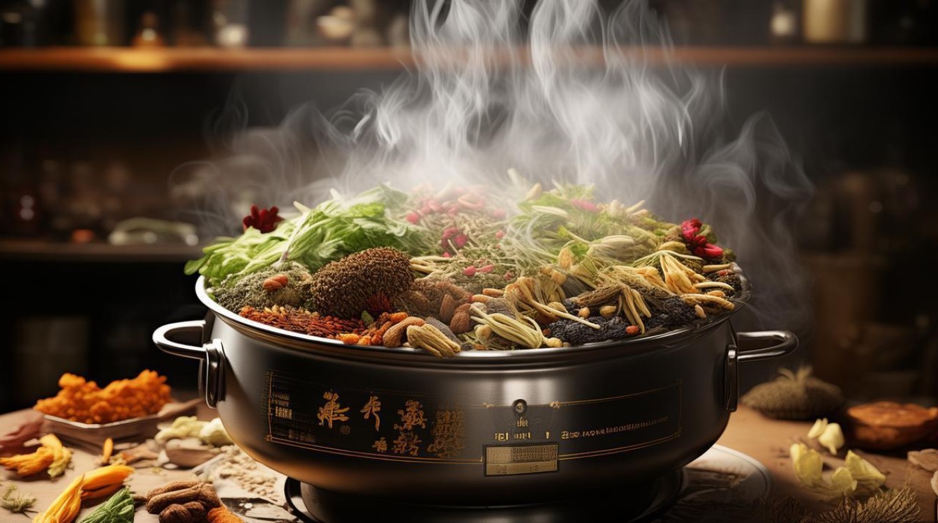 开水泡药材