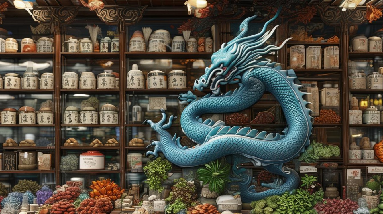 青龙盘药材