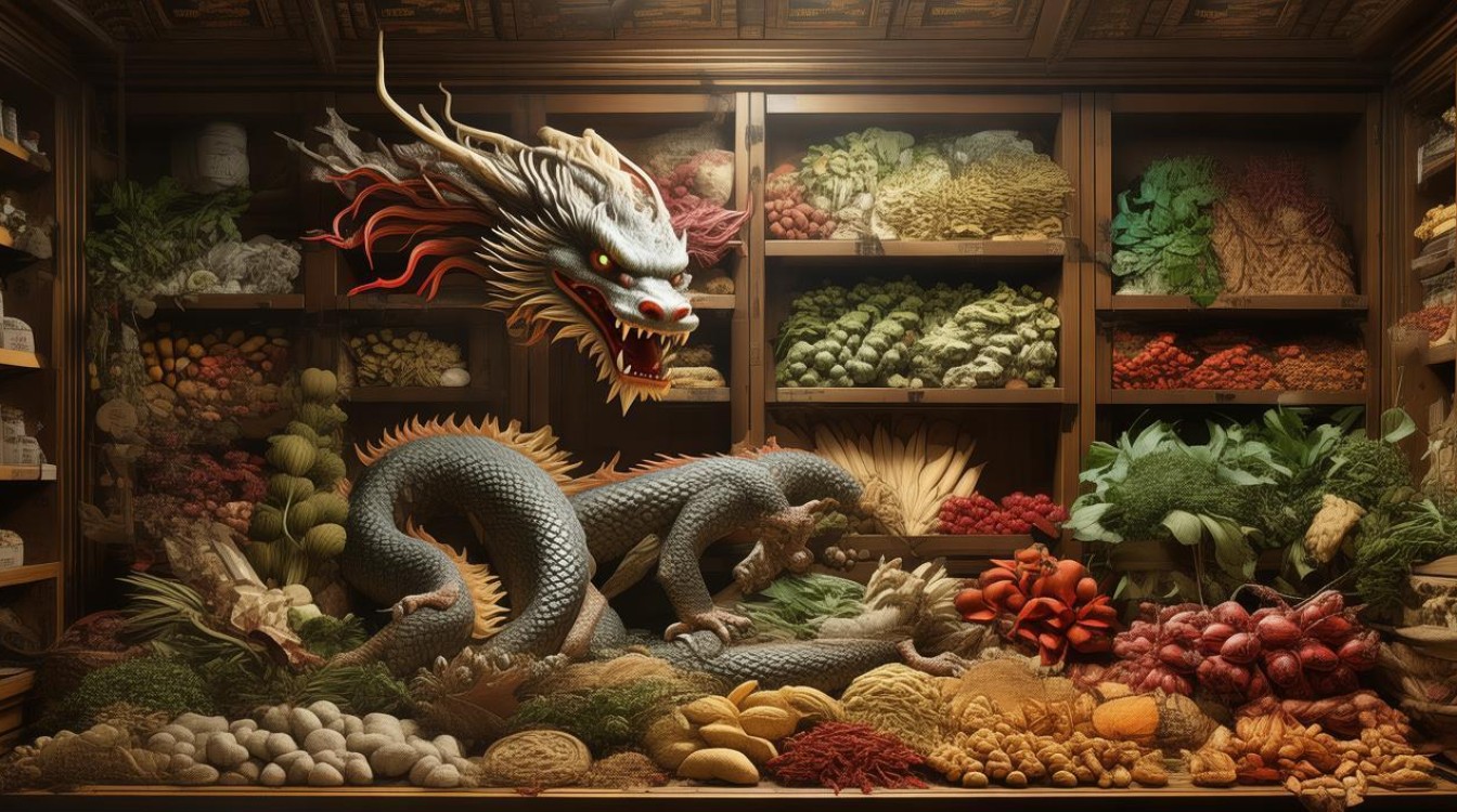 青龙盘药材