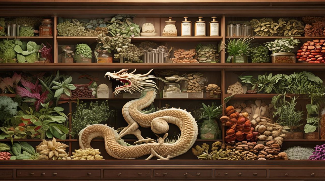 青龙盘药材
