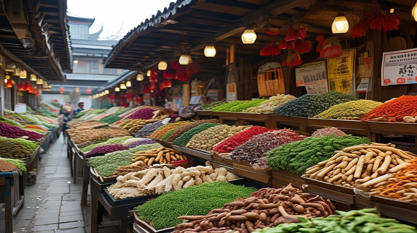 蕲春 中药材市场