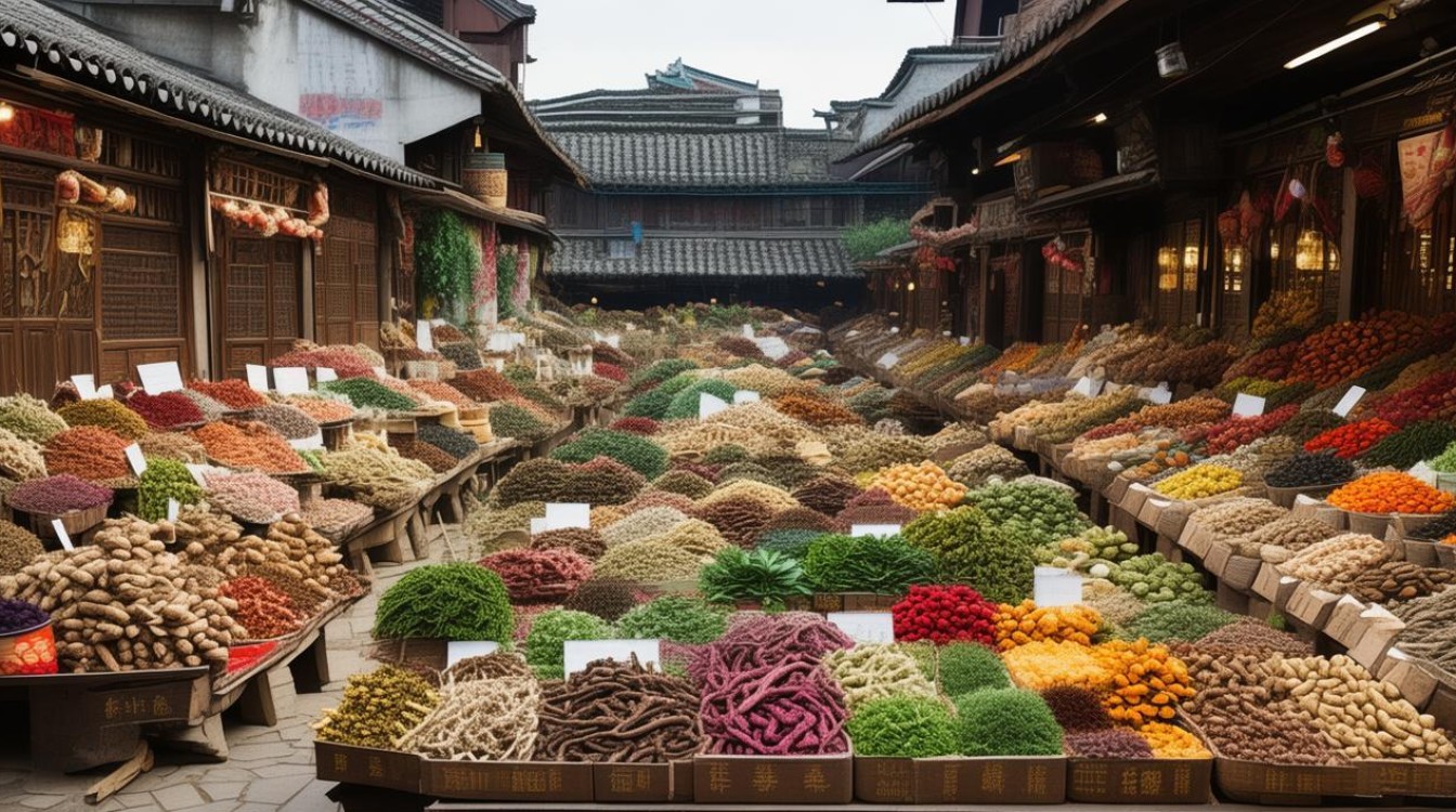 蕲春 中药材市场