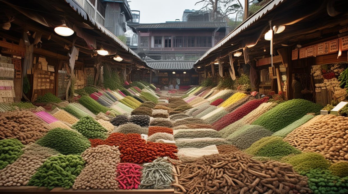 蕲春 中药材市场
